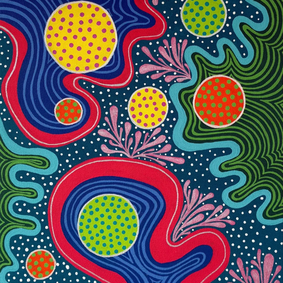 Que Gusto, obra abstracta original de Paula Figura